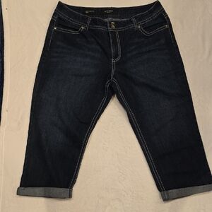 Nine West Blue Ankle Cropped Jeans